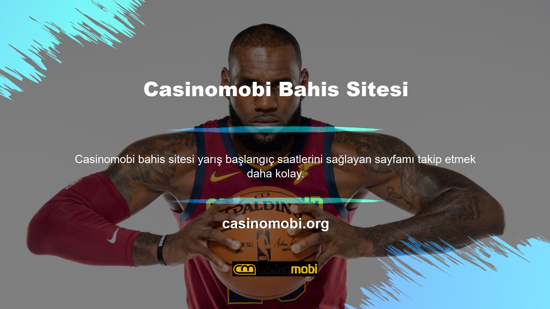 Web sitesinde bulunan önceden hazırlanmış Casinomobi oyunundan yararlanabilirsiniz